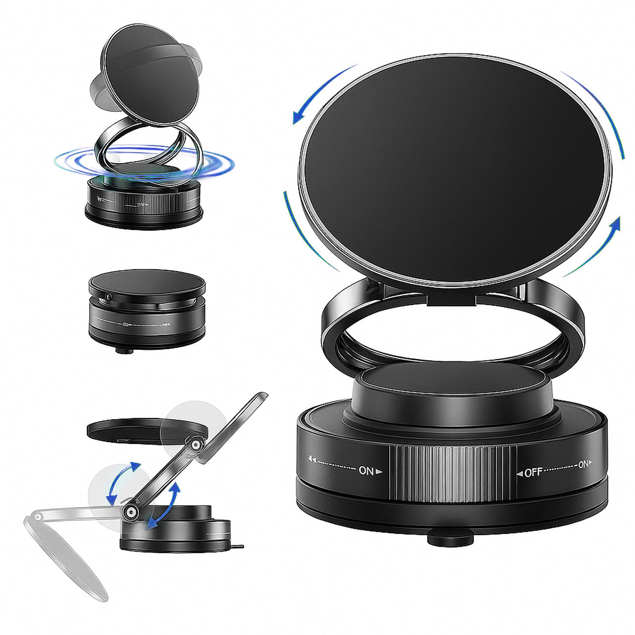 🔥Hot Sale 60% OFF🔥Magnetic Phone Stand, 🔄360° Fordable and Retractable The Ultimate Viewing Companion🚗📱