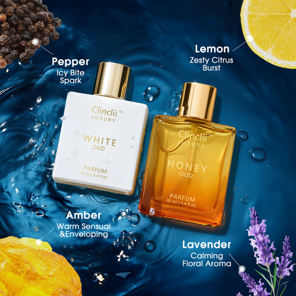 Final 3 Hours🔥Gentlemen’s Fragrance Set with Luxury's Honey Oud & White Oud Perfume for Men & Women