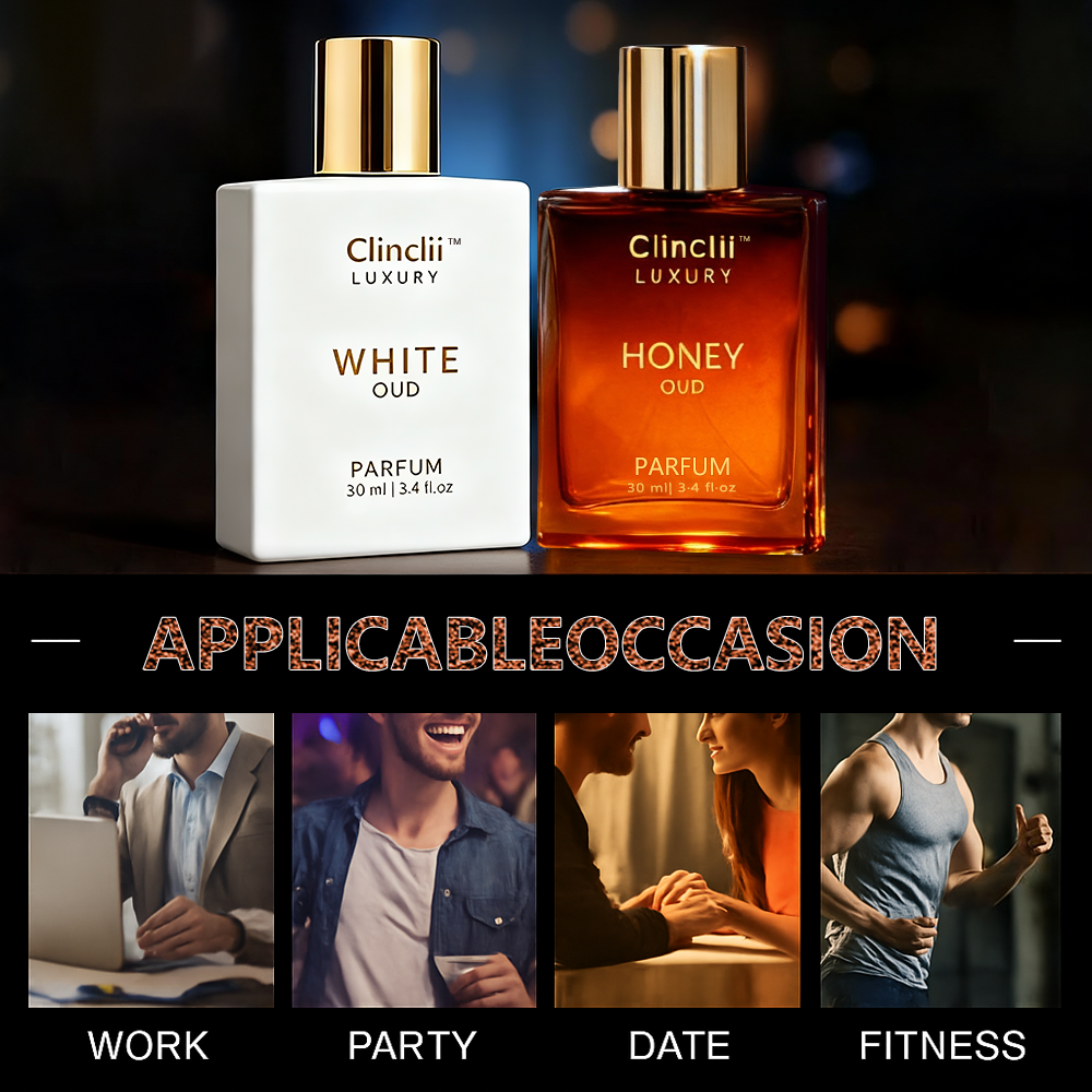 Final 3 Hours🔥Gentlemen’s Fragrance Set with Luxury's Honey Oud & White Oud Perfume for Men & Women